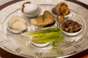 Traditional Seder plate