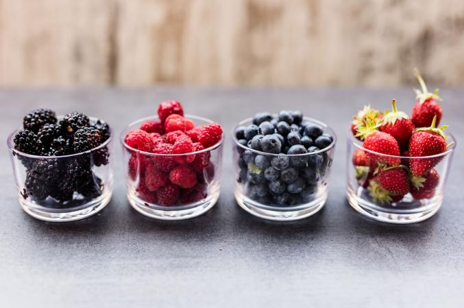 blackberries, raspberries, blueberries and strawberries