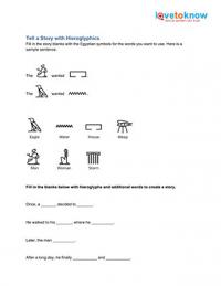 Hieroglyphics Worksheets | LoveToKnow