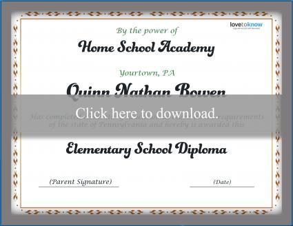It is a photo of Printable Home School Diploma intended for middle initial It is a picture of Printable Home School Diploma intended for middle initial