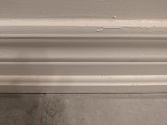 Carrie's baseboards after