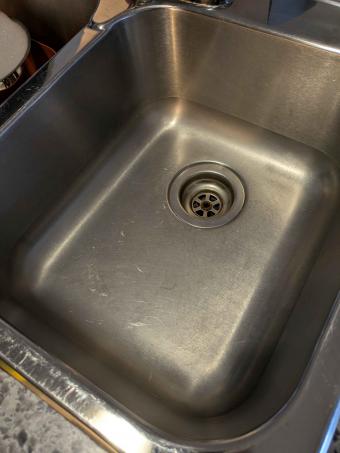 Carrie's sink after