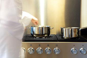 stainless steel backsplash