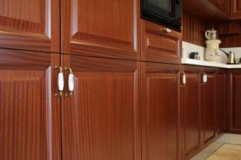 Kitchen cabinet close-up