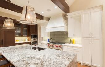 Quarts Countertops in a Kitchen