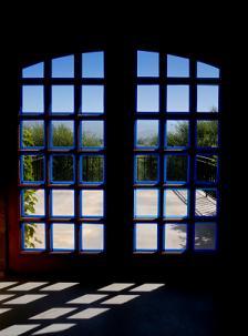 curved French doors