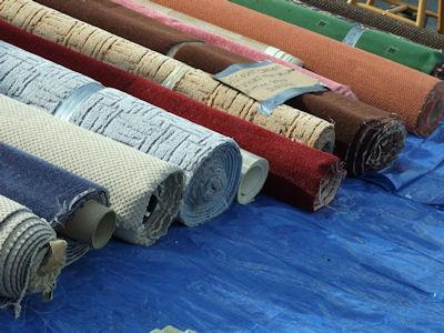 rolls of carpet