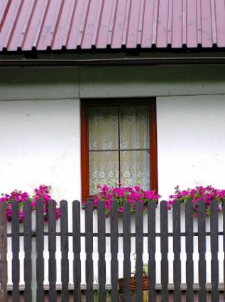 Wooden balcony
