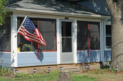 Screened porches allow you to enjoy the summer months.