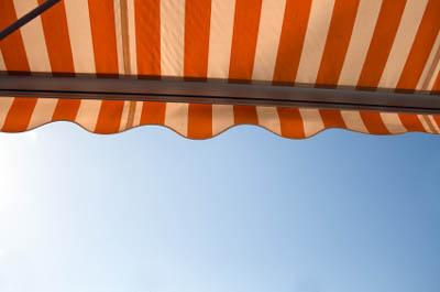 Striped Awning