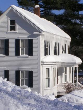 Home in winter