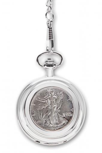 The Year Of Your Birth Half Dollar Pocket Watch