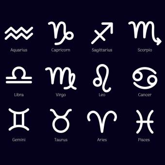 Zodiac signs set