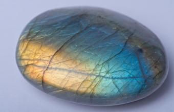 Rounded Labradorite stone