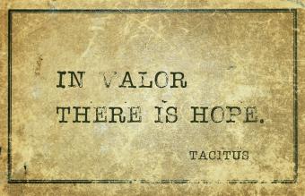 In valor there is hope