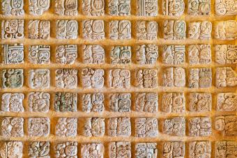 Mayan Alphabet. Examples of this hieroglyphic