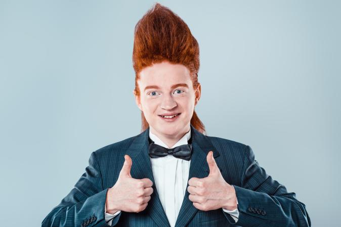 Redheaded young man