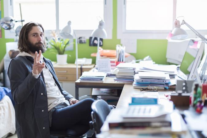 Businessman in studio
