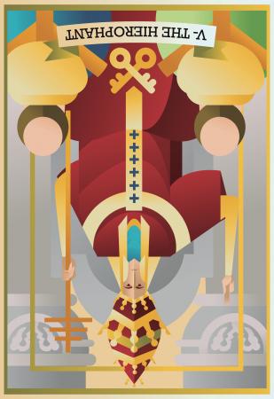 Hierophant card reversed