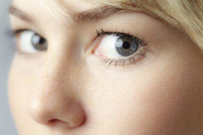 Eyes of young woman, close-up