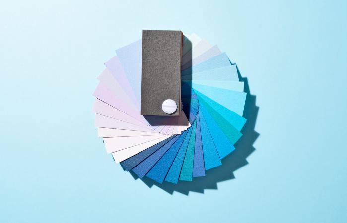 Blue Paper Color Swatch