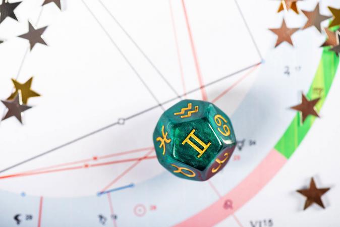 Gemini dice on natal chart