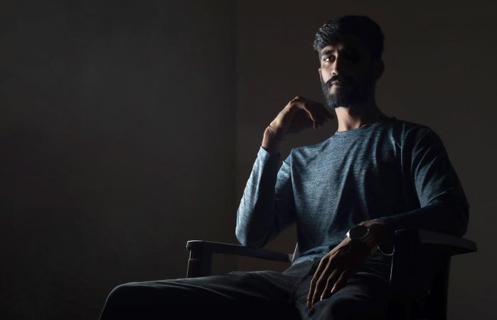 man sitting in chair