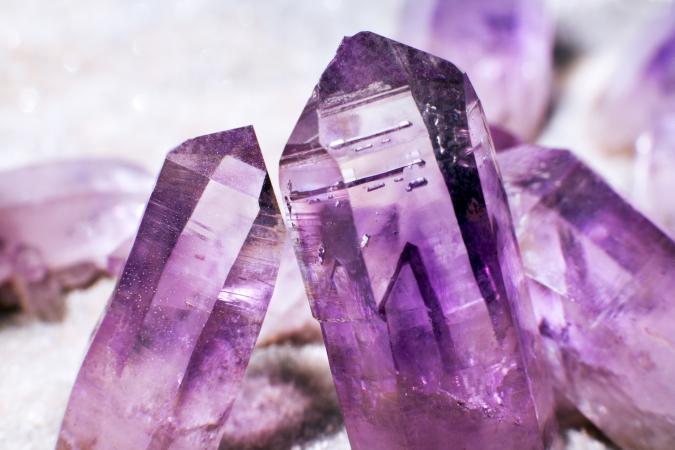 Amethyst crystals