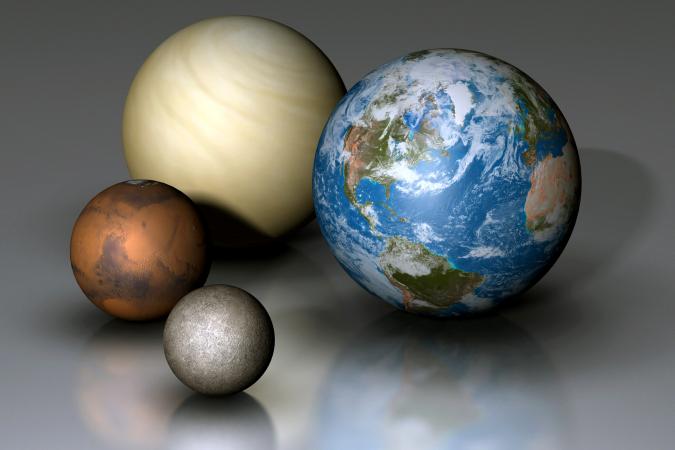 Terrestrial Planets Compared: Earth, Venus, Mars and Mercury