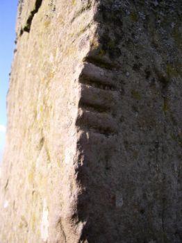 The ancient Ogham stone.
