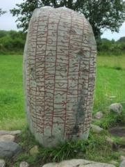 Ancient rune stone in Sweden.