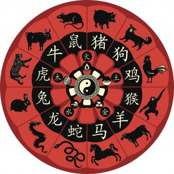 Rueda China de los Signos del Zodiaco