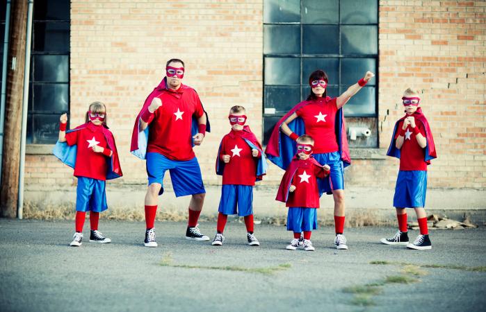 Familia de superheroes