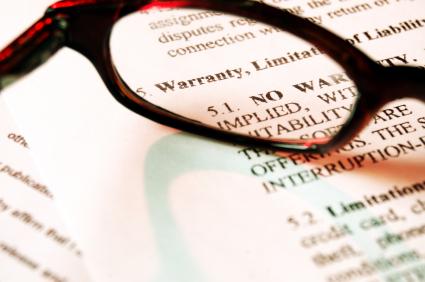 Eye glasses on a warranty