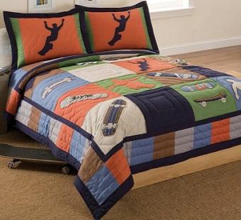 Cool Skate quilt set