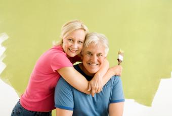 couple with brushes