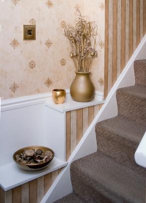 decorated staircase