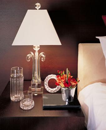 bedside table vignette