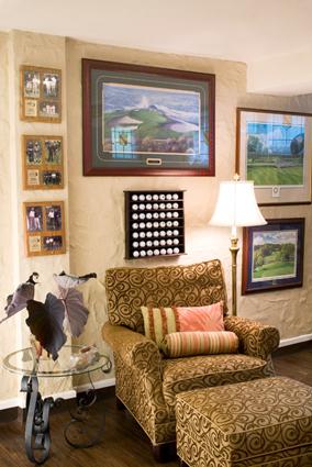 golf-themed wall decorations