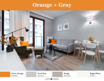 Orange + Gray Color Palette 