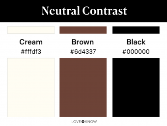 Neutral contrast color palette