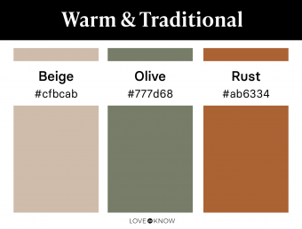 Warm & traditional color palette