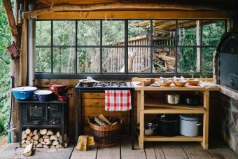 Beautiful country summer kitchen