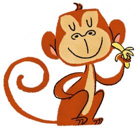 cute cartoon monkey