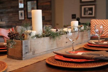 Rustic barn wood centerpiece by Lenny and Jenny Designs