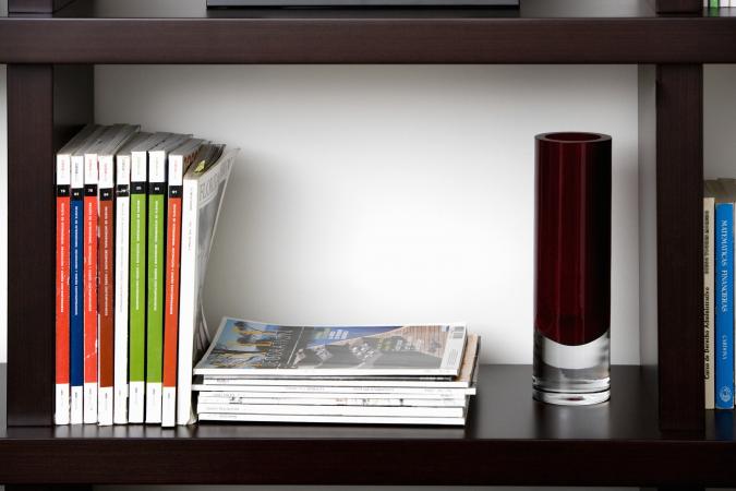 books on shelves