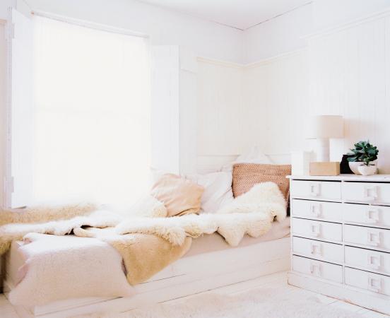 comfy and bright bedroom