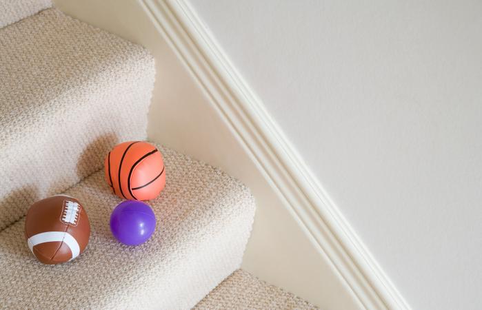 Carpet on staircase