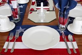 4th of july placesetting