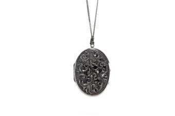 pewter locket